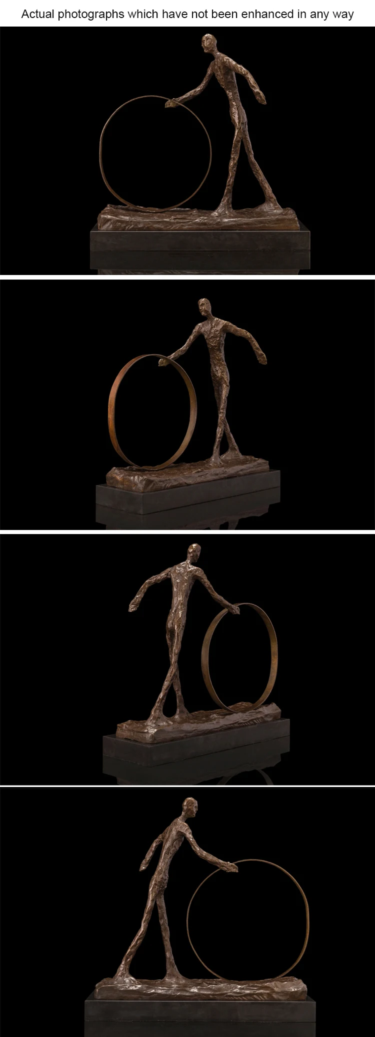 Бронзовая скульптура Giacometti абстрактная статуя ходячих людей Декоративная скульптура