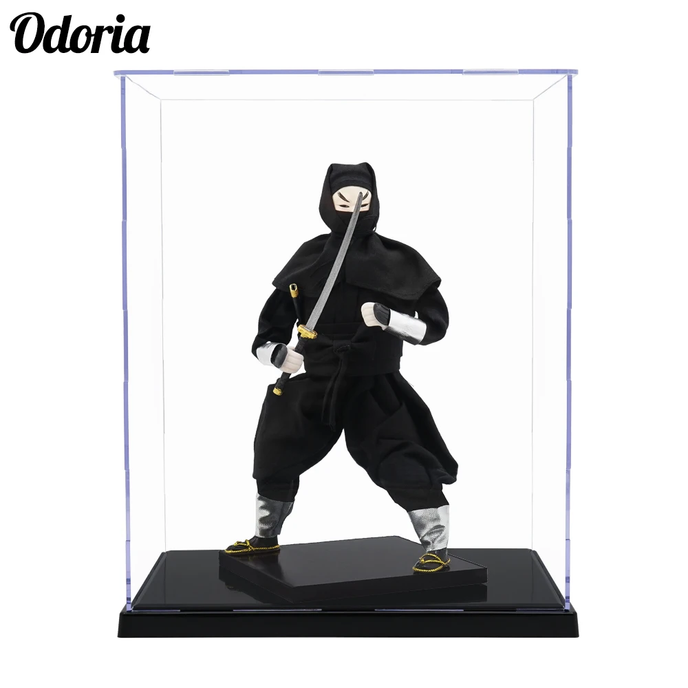 

Odoria 24.5x17.5x30cm Clear Acrylic Display Case Box Perspex Self-Assembly Dustproof for 9-11 inch Action Figure Models