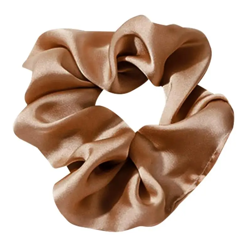 1pc Solid Color Hair Scrunchy Creative Fashion Satin Hair Tie Ponytail Holder Hair Rope For Girls Women Hair Accessories bride hair clip Hair Accessories