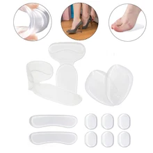 12pcs Easy Use Adult Anti Slip Men Women Liner Wear Resistant Transparent Mini Heel Grips Set Foot Protection Blister Prevention