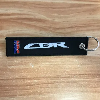 

Exquisite JDM for CBR embroidery nylon Weaving tag Car key ring for Honda CIVIC GK5 FD2 HRC keychain auto motorcycle accessories