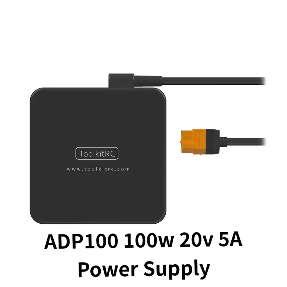 

Блок питания ToolkitRC ADP100 100 Вт 20 в 5 А с выходом XT60 для ISDT Q8 Q6 GT Power Hota HTRC SkyRC Charger RC Drone