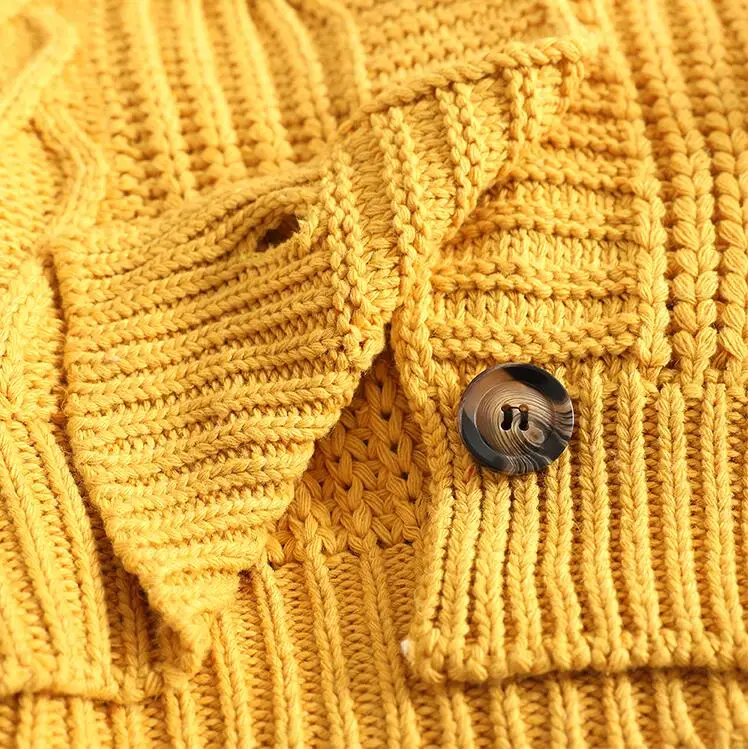 Женские осенне-зимние новые модные однотонные пеньковые веревки кардиган свитер женский свободный ленивый стиль вязаные свитера TB3153