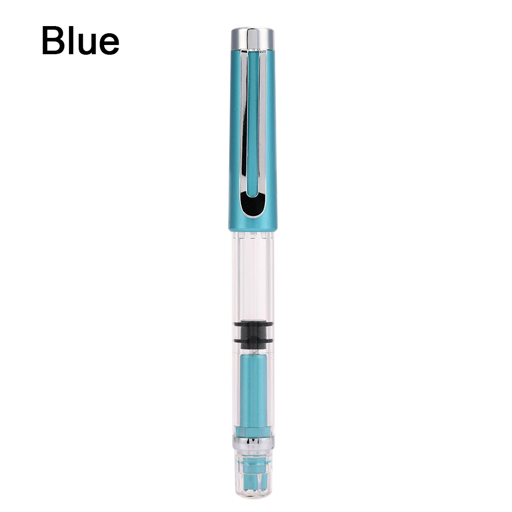 Sky Blue Перьевая ручка 9 цветов pick WING SUNG 3008 0,5 мм прозрачный домашний писатель канцелярские принадлежности тонкий перо универсальные школьные принадлежности для студентов - Цвет: Sky Blue