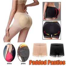 Женское кружевное нижнее белье с подкладом, Корректирующее белье для тела, нижнее белье с эластичной резинкой на талии, трусы