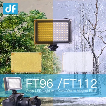 

DF DIGITALFOTO Mini 96 LED Light Photo Lighting on Camera Hotshoe Dimmable LED Lamp for Canon Nikon Sony Camcorder DV DSLR