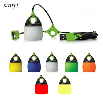 

Mini Portable Camping Lights LED USB Built in Battery Hiking Lantern Outdoor Hanging lamp Connectable 1.8M Power Cable