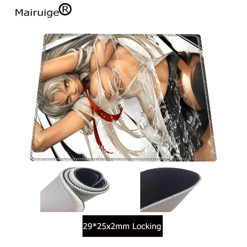  Sexy Girl Big Breast Large Gaming Mouse Pad Rubber PC Computer Gamer Mousepad Desk Mat Locking Edge