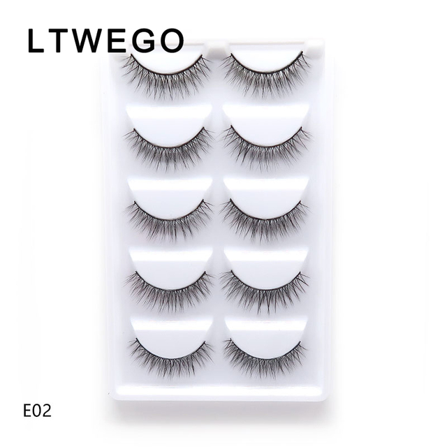 NEW 5Pairs 3D Faux Mink Eyelashes Natural Thick Long False Eyelash Dramatic Fake Lashes Makeup Extension Eyelashes Cilio