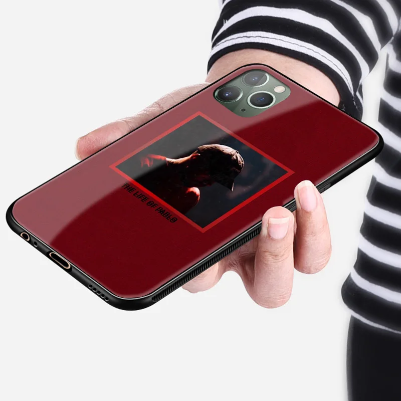 Kanye West rapper hiphop закаленное стекло Мягкий силиконовый чехол для телефона Apple iPhone 6 6s 7