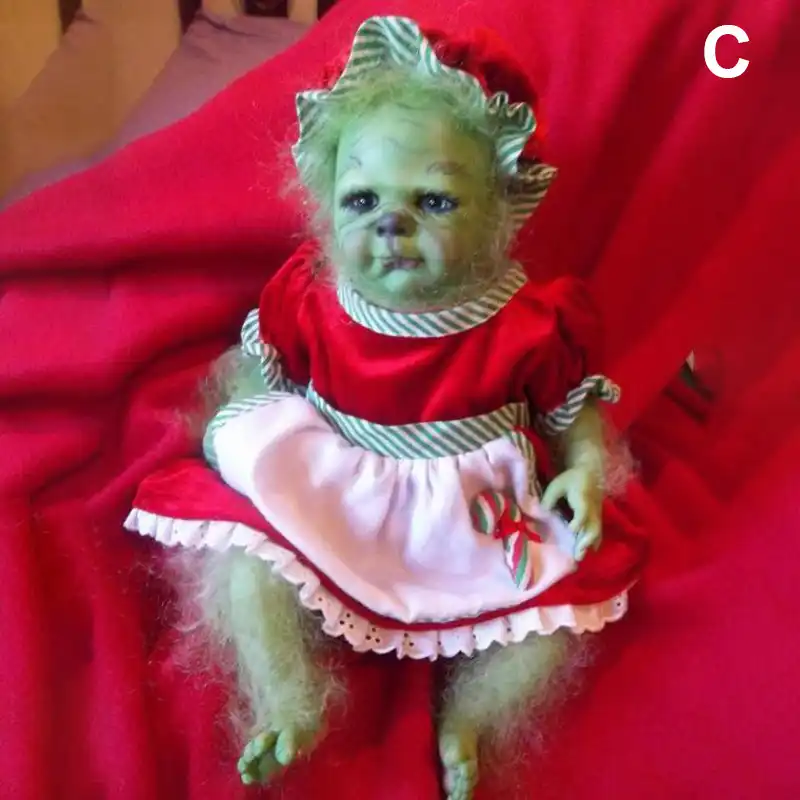 reborn baby grinch doll