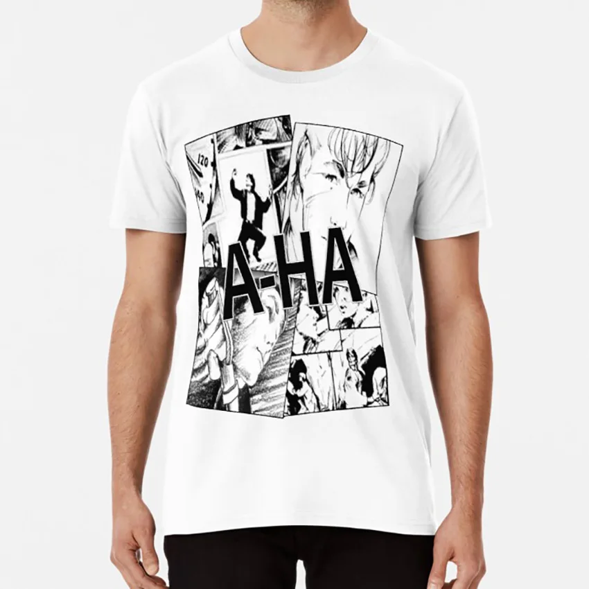 Белый A-HA футболка aha a ha take on me pop music 80s back - Цвет: Белый