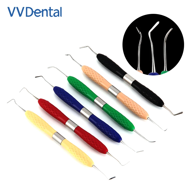 

VVDental 1 шт., наполненный зубной каучуком, наполнитель для восстанавливающего инструмента, нож для эстетического восстановления, силиконовая ручка, инструменты для стоматологии, полимер