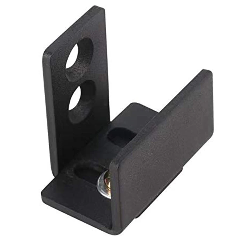 

2Pcs Wall-Mounted Sliding Barn Door Bottom Rail with Adjustable Bracket
