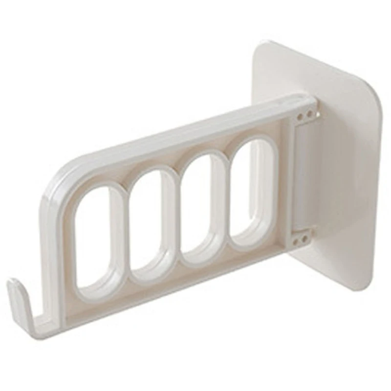 

Sticker Hooks Clothes-Hook Plastic Wall Mount Traceless Storage Holders Invisibility Sucker Hanger Foldable Self Adhesive White