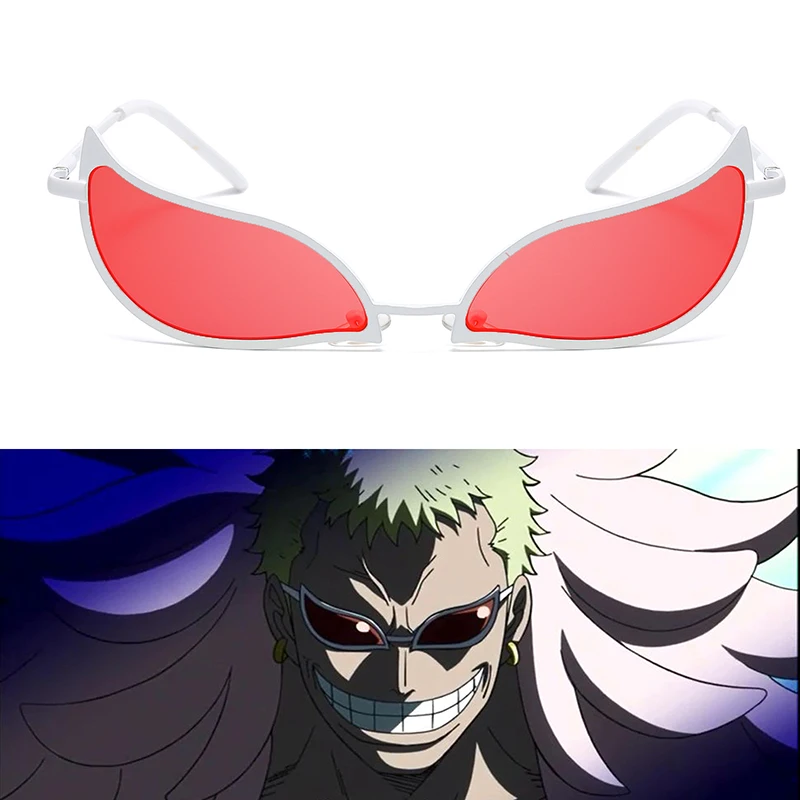 One Piece Donquixote Doflamingo Sunglasses Cosplay Glasses for