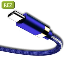 REZ usb type C кабель для samsung S9 S8 S10 Быстрая зарядка type-C мобильный телефон для huawei P30 Pro зарядный провод usb type C кабель