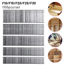 

1105pcs 10mm/15mm/20mm/25mm/30mm Straight Brad Nails For Electric Nail Gun Stapler Nailer Furniture DIY Home/Garden Woodworking