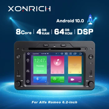 

DSP 4GB 64G 2 din Android 10 Car DVD Player Autoradio For Alfa Romeo 159 Brera Spider Sportwagon Multimedia GPS Navigation Audio