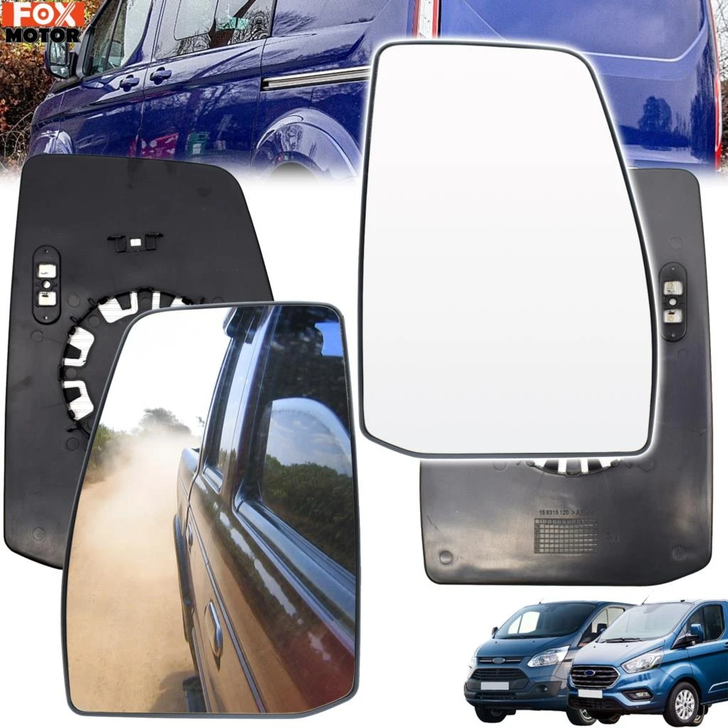 Ford Tourneo Custom Van 2012-> Heated Convex Wing Mirror Glass Drivers Side