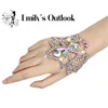 Rhinestone Bracelet Soft Stretch Sparking Belly Dance Costume Accessory For Women Shine Jewelry Stage Show Wear Bling Bling ► Photo 1/6