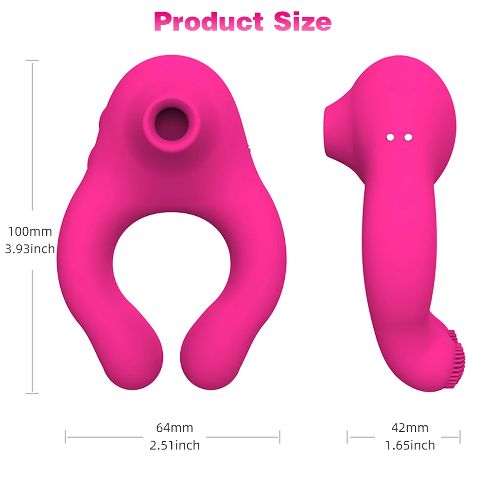10 Frequency Sucking Vibrator Sex Shop Penis Ring Clit Sucker Cock Ring Adult Products Scrotum Massager Sex Toys for Couple 6