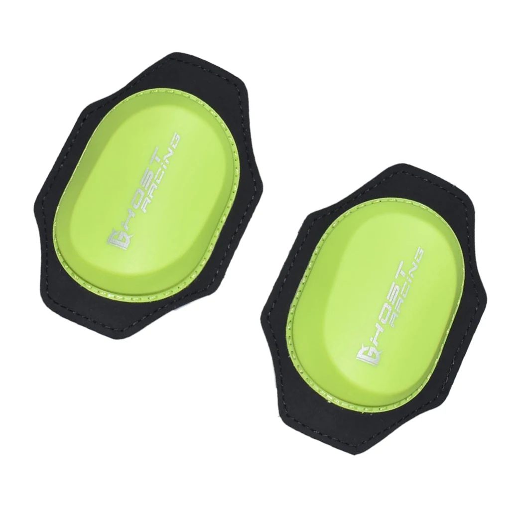 Green, 2 Pcs Sets Knee Shin Gear Guard Pad Protector Knee Slider Pads Support for Outside Riding Motorcycles Motorbikes