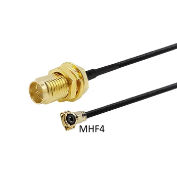 

IPEX MHF4 to RP SMA IPEX U.FL IPX M2 MHF4 to RP-SMA Female for Mini PCI 0.81mm For 7260NGW 8260NGW M2 Card Intel WIFI Board
