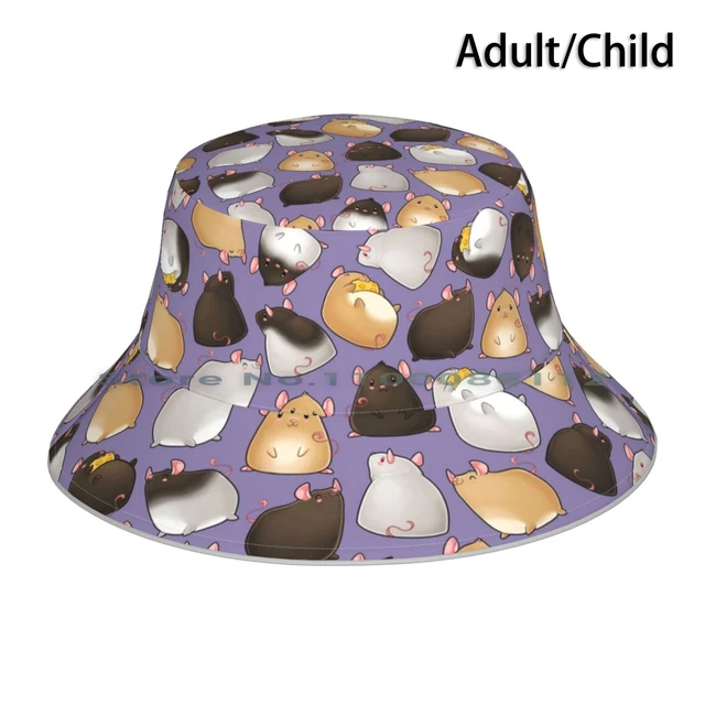 Rats Bucket Hat Sun Cap Rat Lover Pet Rat Cute Rat Rat Mom Rat