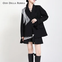 Traje jacke de apliques casuais, moda outono e inverno, com sensor de design de alta qualidade, topo bordado de um botão, 1590