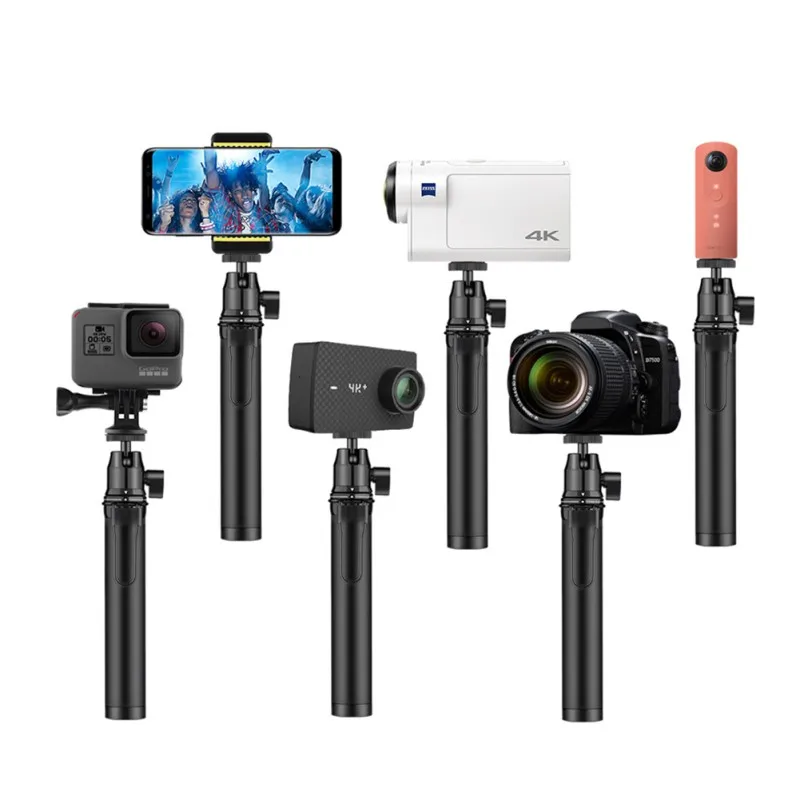 Набор для съемки селфи выдвижная регулируемая ручная камера кронштейн держатель монопод Штатив для GoPro 5 DJI Экшн камера s