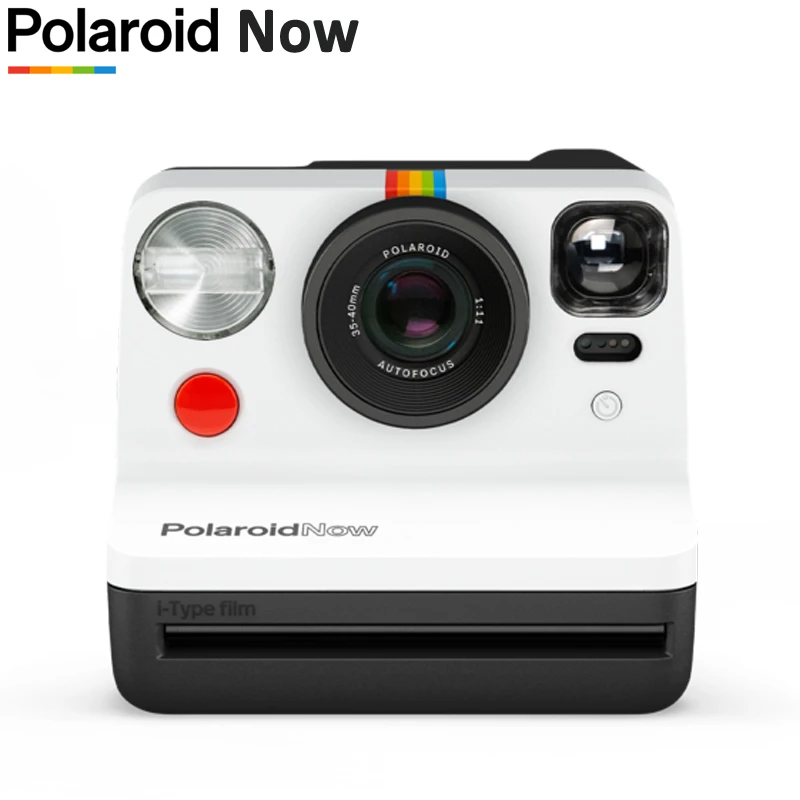 Polaroid Now I‑type Instant Camera Black  White Instax Camera - Film  Cameras - AliExpress