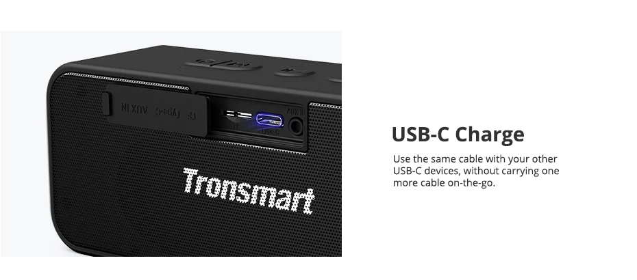 Tronsmart T2 Plus Bluetooth 5.0 Speaker 20W Portable Speaker 24H Column IPX7 Soundbar with NFC, TWS,Voice Assistant,Micro SD (22)