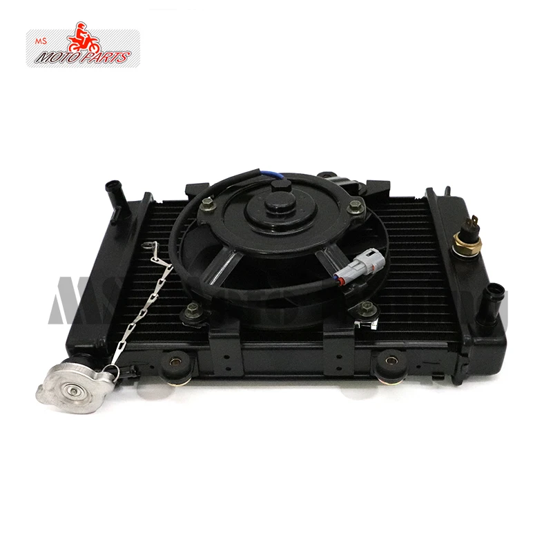 NEW 200cc 250CC Water Cooling Engine Cooler Radiator Cool 12v Fan For Motorcycle Moto Quad 4x4 ATV UTV Parts