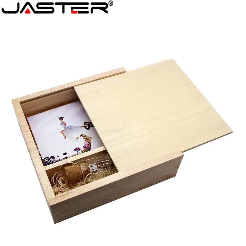 JASTER 180*180*60 мм, фотоальбом деревянный USB+ коробка usb флеш-накопитель карта памяти Флешка 8 ГБ 16 ГБ логотип клиента фотография свадьба