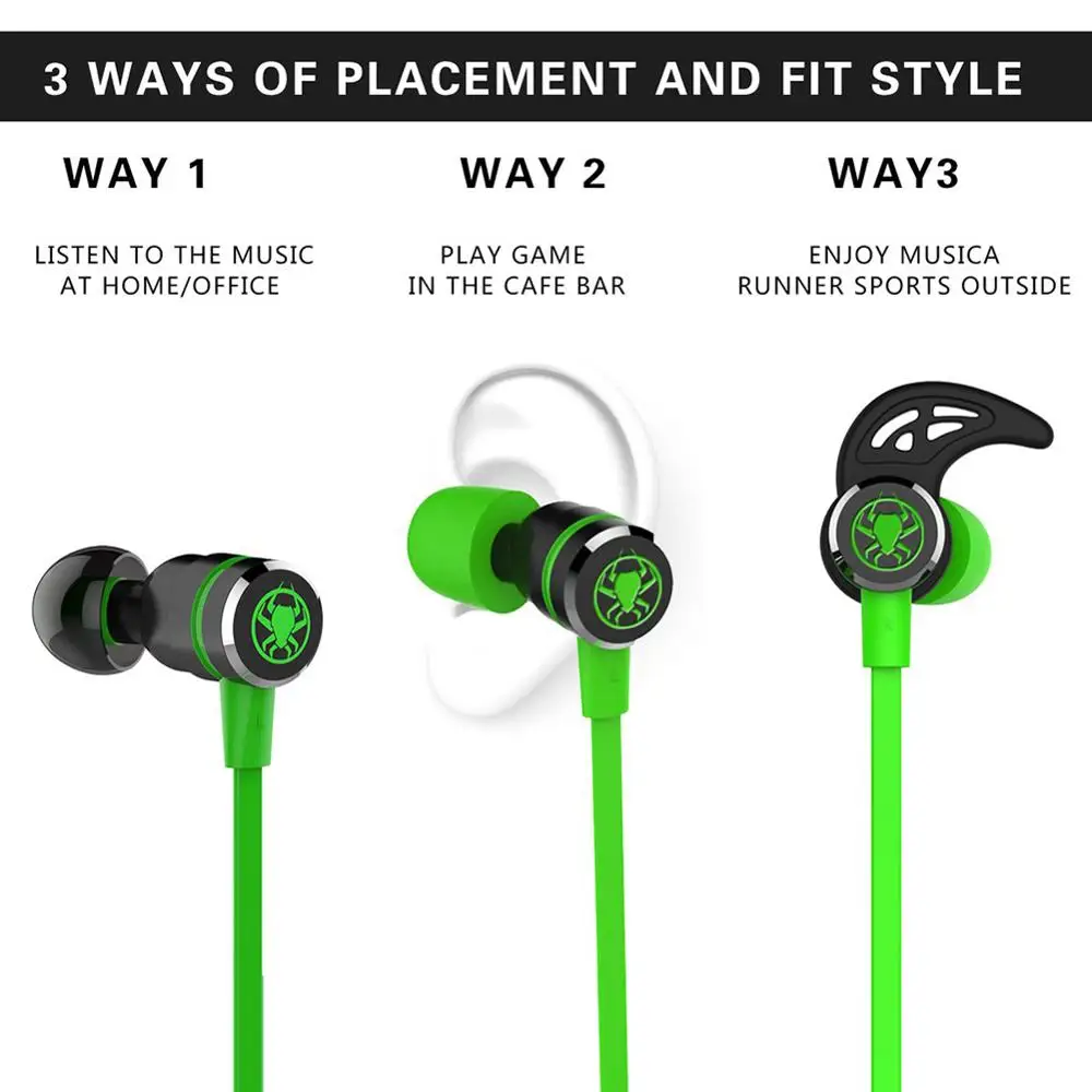 Plextone Small Hammerhead G20 Earphone With Mic In Ear Gaming Headsets Noise Isolation Stereo Comparison for V2 Pro | Электроника
