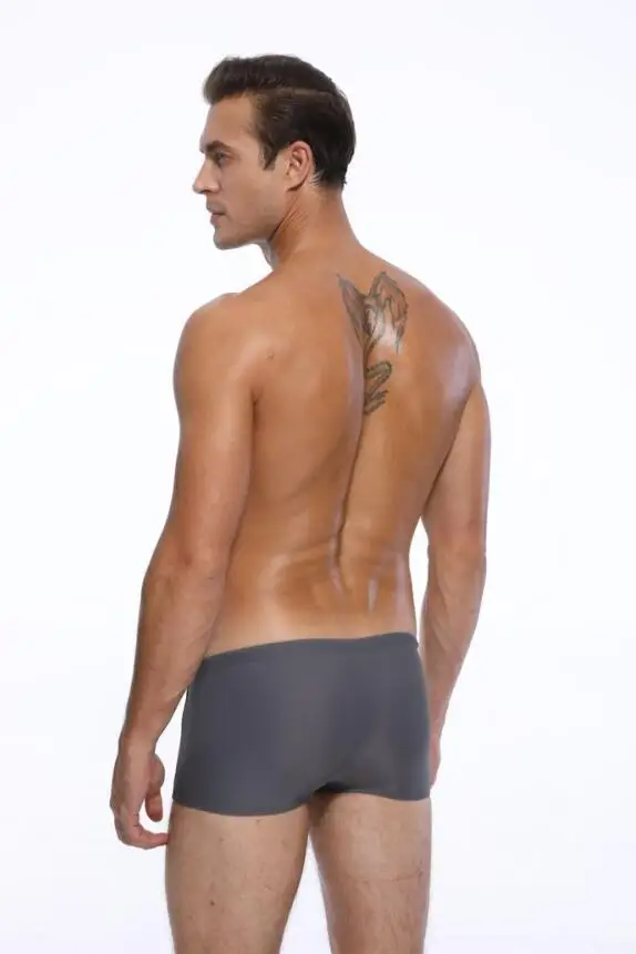 Private BOYTHOR Men's Low-Waist Boxer Swimming Trunk Sexy Tight-Fitting Sports Swimwear Swimming Quick-Drying
