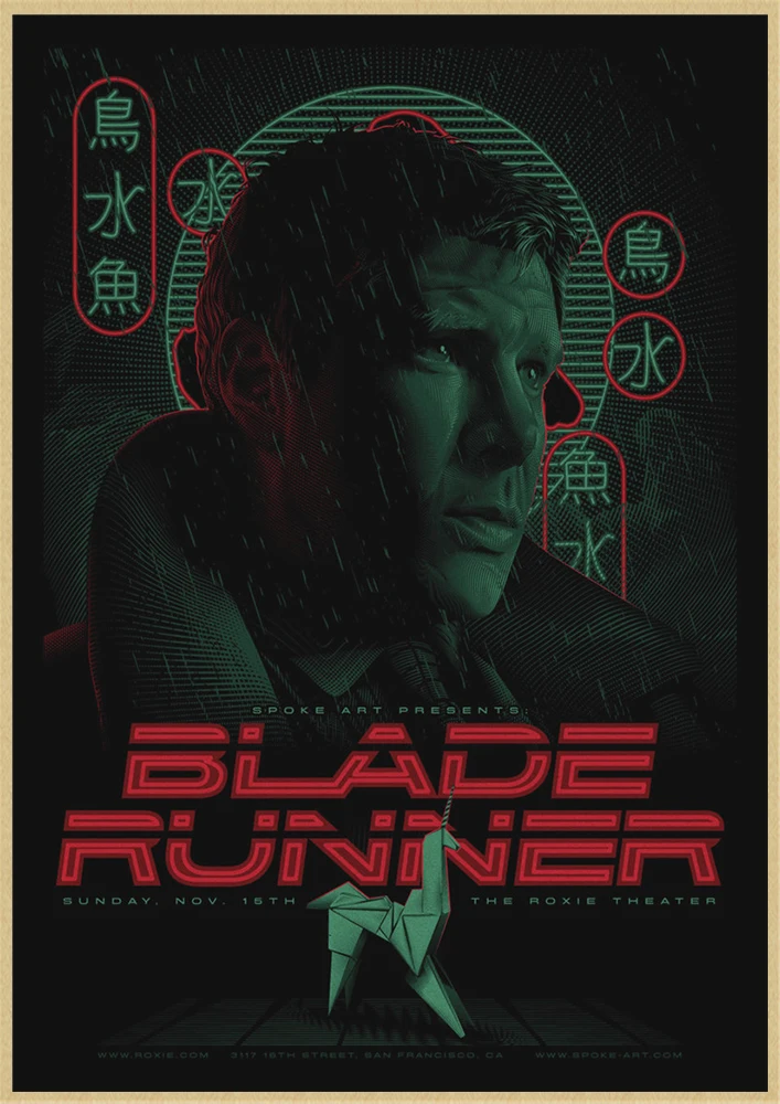 Movie Blade Runner 2049 High Quality Wall Sticker Living Room Home Decor Kraft Paper Bar Wall Sticker
