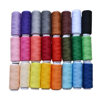 

24 Colors Serger Thread Spools Of Sewing Threads For Embroidery And Work
