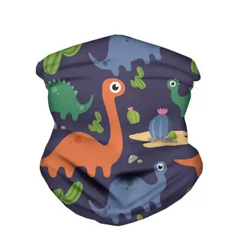 

HYCOOL Motorcycle Magic Headband Cute Cartoon Dinosaur Print Balaclava Casual Outdoor Party Sport Cool Face Cover Head Scarves