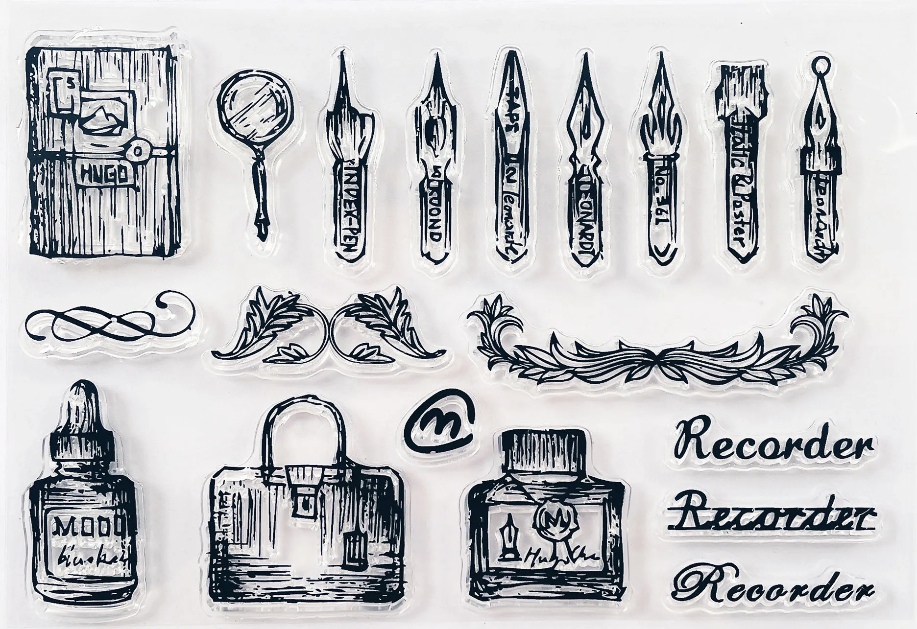 11*16 Flower List Transparent Clear Stamp Silicone Stamp/Seal DIY Scrapbooking/Photo Album Easter Stamp Sheets
