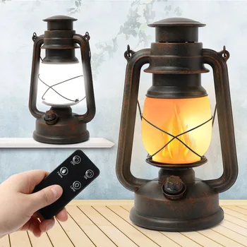 

LED Creative Remote Control Flame Lamps RC Outdoor indoor European retro Home Classic Landscape decorative lighting Martin lamp