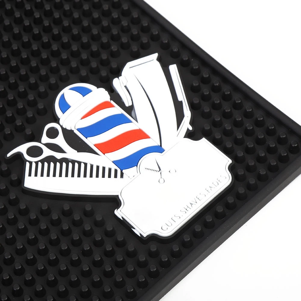 Парикмахерский салон Противоскользящий коврик расческа клип парикмахерские инструменты Дисплей Pad используется для размещения волос режущие инструменты, такие как машинки для стрижки волос и т. Д