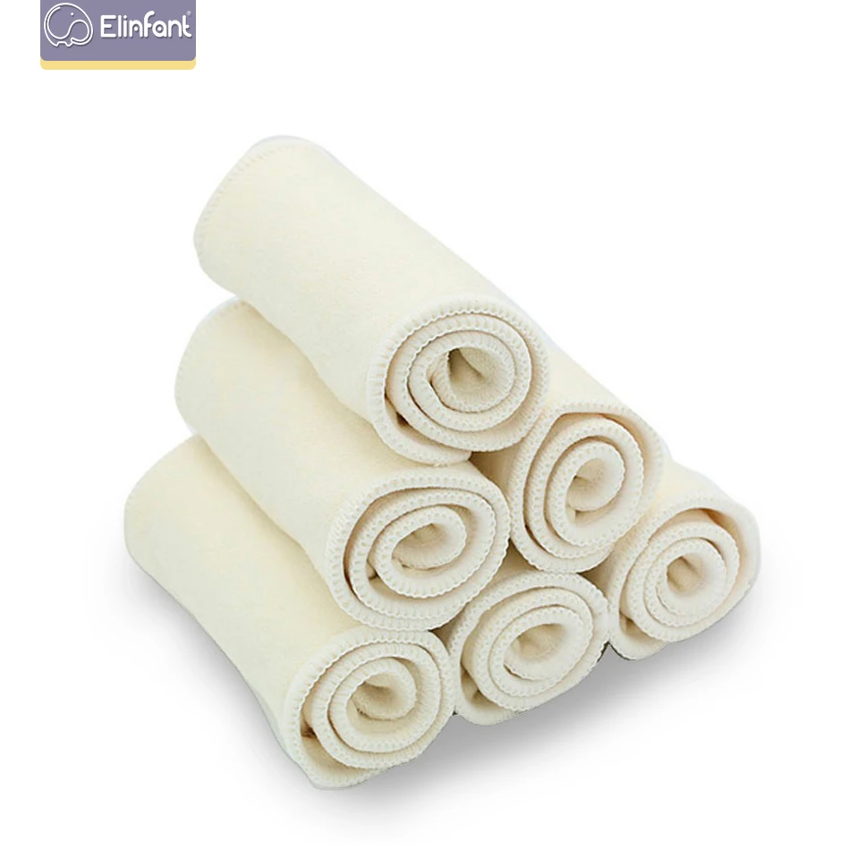 

New 10pcs 3 Layers Hemp Diaper Insert Reusable Supre Soft Baby Nappy Insert 35x14cm For Cloth Diaper&covers Best Sell