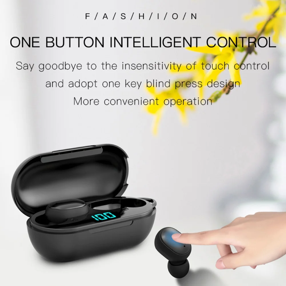 H6 Wireless Headphones Bluetooth 5 0 Earphone TWS HIFI Mini In ear Sports Running Headset Support iOS Android Phones