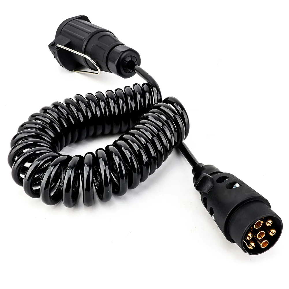 

TIROL7 Hole Plug Turn 13 Hole Socket Trailer Plastic Attachment Plug 12 Volt Cable Europe Type Trailer Connector