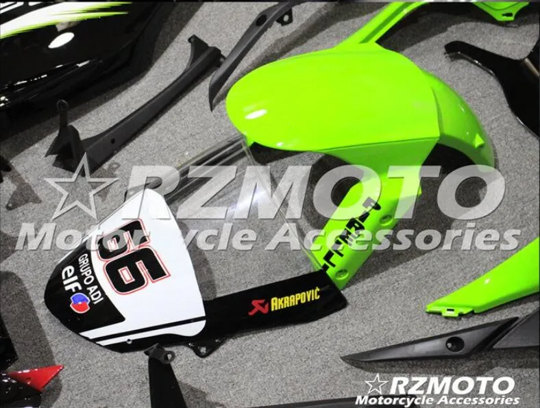 4 подарки ABS литьевая форма мотоцикла полный обтекатель подходит для Kawasaki ZX-6R 09 10 11 12 2009-2012 набор на заказ Зеленый Черный Красный