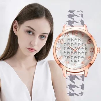 

Sleek Minimalist With Strap Dial Women's Quartz Watch Ladies Watches for Women Fashion Alloy Clock