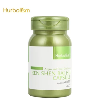 

Hurbolism Ren Shen Bai Hu Capsule, Adjuvant Treat Diabetes, All Natural Organic Plants Extract, No Side Effect, 50pcs