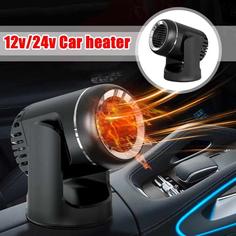Riscaldatore d'aria per auto 12/24v Nuovo riscaldatore per auto, ventilatore ad aria calda, sbrinatore per parabrezza portatile, ventilatore elettrico di raffreddamento e riscaldamento_voghion.com
